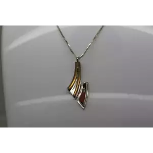 Sig. .925 S.S. TWO TONE GEMSTONE INLAY SOUTHWESTERN DESIGN 18