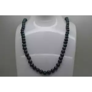 HONORA .925 S.S. PEACOCK TAHITIAN PEARL beaded necklace 23