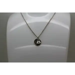 Rare LOIS HILL .925 S.S. SWIRL SCROLL DESIGN Toggle Necklace #