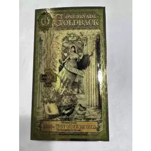 1 NEVADA Goldback 1/1000th oz Aurum Gold Note (24k)