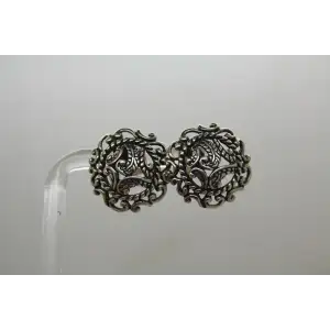 CAROLYN POLLACK RELIOS .925 S.S. DOMED FILIGREE PAISLEY earrings