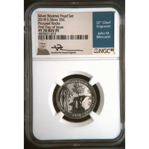 2018 S Pictured Rocks-First Day Silver Reverse Proof Set (2)