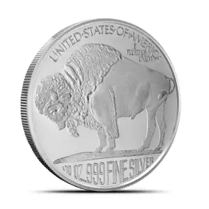 1/10 oz .999 Fine Silver Buffalo Round