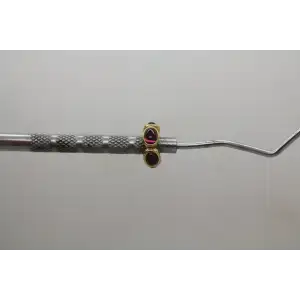 Authentic PANDORA 14k Y.G. RHODOLITE SPACER charm #