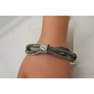SILPADA .925 S.S. TALK OF THE TOWN MULTI STRAND bracelet 8 1/2