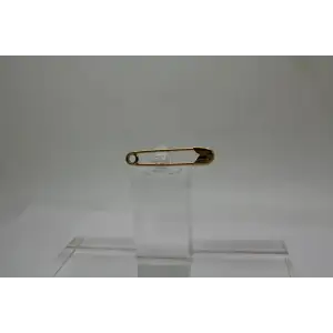Signed 14k Yellow Gold SAFETY PIN DESIGN pin
