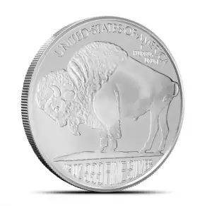 1/2 oz .999 Fine Silver Buffalo Round