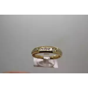 ARTCARVED 14k Yellow Gold .25ctw DIAMOND BAND ring size 10