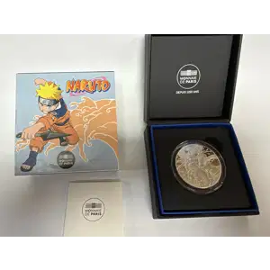 Naruto France Monnaie De Paris Silver Proof Coin