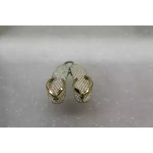 Vintage 1950's .925 Sterling Silver FLIP FLOPS Charm Pendant