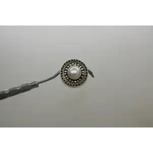 LORI BONN .925 S.S. HIGH MAINTENANCE PEARL SLIDE CHARM