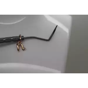 PANDORA ALE MET 14k R.G.P. SCRIPT LETTERS 