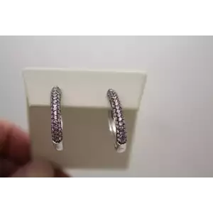 10k White Gold PINK TOPAZ 1