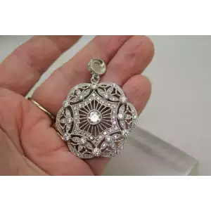 ESPO JOSEPH ESPOSITO .925 S.S. CZ LACE MAGNETIC pendant