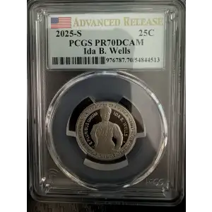 2025-S 25C Ida B. Wells Advanced Release, DCAM