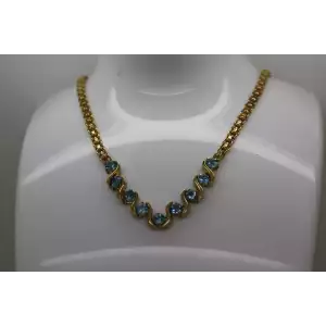 1/30 14k/ .925 Sterling Silver BLUE TOPAZ 