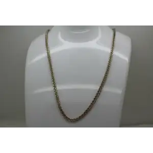 FAS .925 S.S. THICK WHEAT CHAIN necklace 24