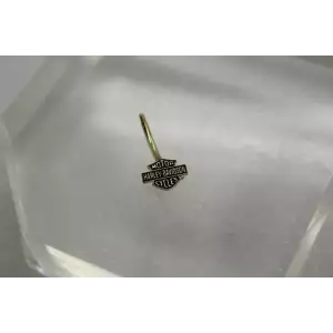 10k Yellow Gold HARLEY DAVIDSON BELLY NAVEL ring *READ DESCRIPTION*