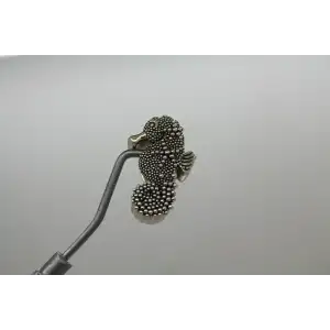 LORI BONN .925 S.S. SEAHORSE DIMENSIONAL SLIDE CHARM