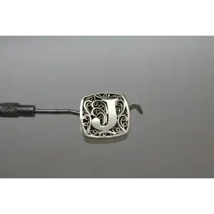 LORI BONN .925 S.S. J is for JOYFUL INITIAL SLIDE CHARM