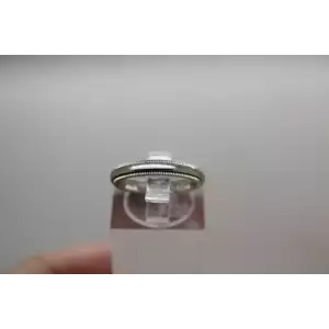 TIFFANY & CO 950 Platinum DOUBLE MILGRAIN WEDDING BAND size 4.75