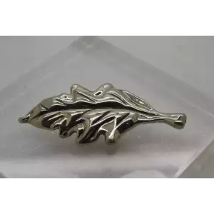 Signed ATI vintage hollow .925 Sterling Silver LEAF DESIGN pendant pin 10g