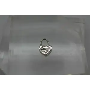 PLEASE RETURN TO ME TIFFANY & CO. .925 S.S. MINI HEART LOCK pend.  #