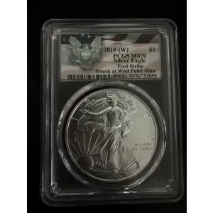 2019-(W) $1 Silver Eagle Struck at West Point First Strike
