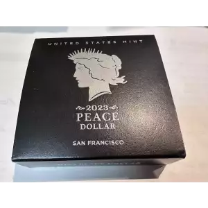 US MINT 2023 s Peace 999 Fine Silver $1 Dollar Proof Coin 