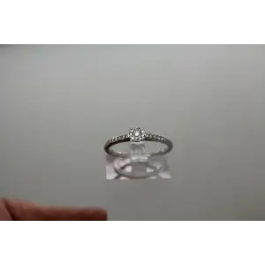 Signed 10k W.G. DIAMOND ILLUSION PROMIS ENGAGEMENT ring size 8
