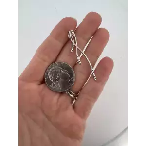 10k White Gold Diamond Accent Necklace Pendant