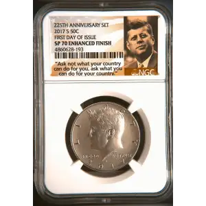 2017 FIRST DAY OF ISSUE 225TH ANNIVERSARY SET ENHANCED FINISH (2)