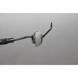 Authentic PANDORA ALE .925 S.S. GRAY WHITE POLKA DOT MURANO charm