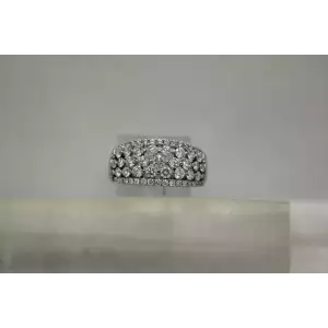 14k White Gold 1.80ctw LAB CREATED DIAMOND BAND size 10 STUNNING