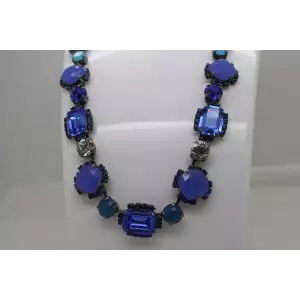 MARIANA SAPPHIRE SWAROVSKI CRYSTAL ELECTRIC BLUE necklace 18