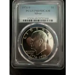 1976-S $1 Silver, DCAM