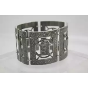 MRT PERU .925 Sterling Silver STORY TELLER PANEL Bracelet 7.5