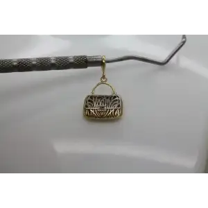 MICHAEL ANTHONY 14k TWO TONE FILIGREE INTITIAL 