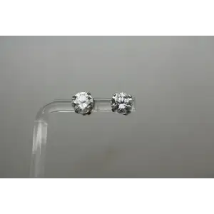 DIAMONIQUE .925 S.S. 4.0ctw DQ CZ STUD earrings #