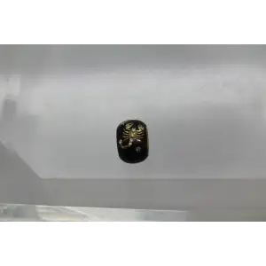 ADINA REYTER 14k Y.G. ZODIAC CERAMIC DIAMOND GEMINI BIG BEAD #