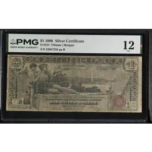 $1 1896 Small Red with rays Silver Certificates 224 (2)