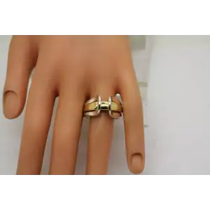 RLM ROBERT LEE MORRIS TWO TONE BRONZE NESTING rings size 8 #