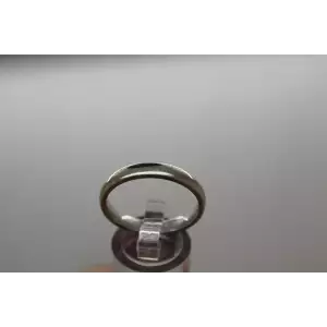 .925 S.S. SOLID SILVER 4mm wide WEDDING BAND size 12