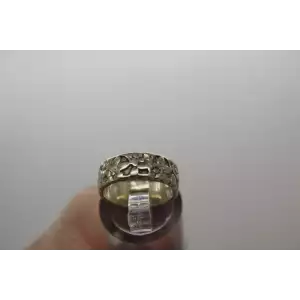 Vintage .925 S.S. FLORAL DESIGN BAND ring size 4.75