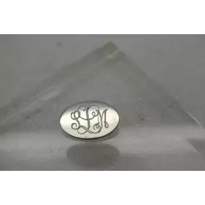 Retired JAMES AVERY .925 S.S. OVAL ENGRAVED BROOCH pin