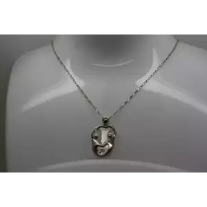 CAROLY POLLACK .925 S.S. MOTHER  TWO CHILDREN necklace 20