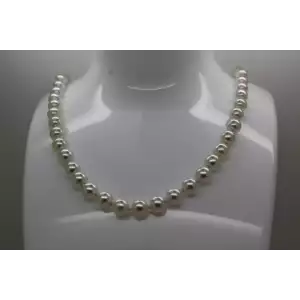 Vtg. .925 S.S. GENUINE 7mm CHAMPAGNE PEARLS necklace 19