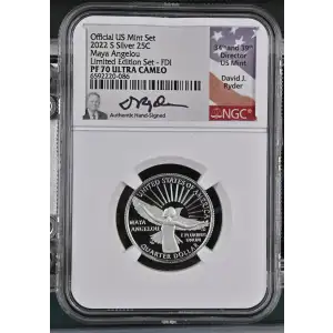 2022 S Maya Angelou Limited Edition Set - FDI Official US Mint Set ULTRA CAMEO (2)