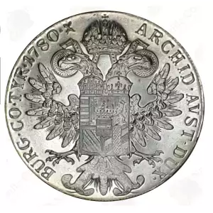 1780 Maria Theresa Thaler (Restrike) – .7517 oz silver
