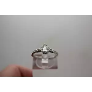 14k W.G & Y.G. DISNEY ENCHANTED MERIDA 1/2ctw DIAMOND HALO ring size 7